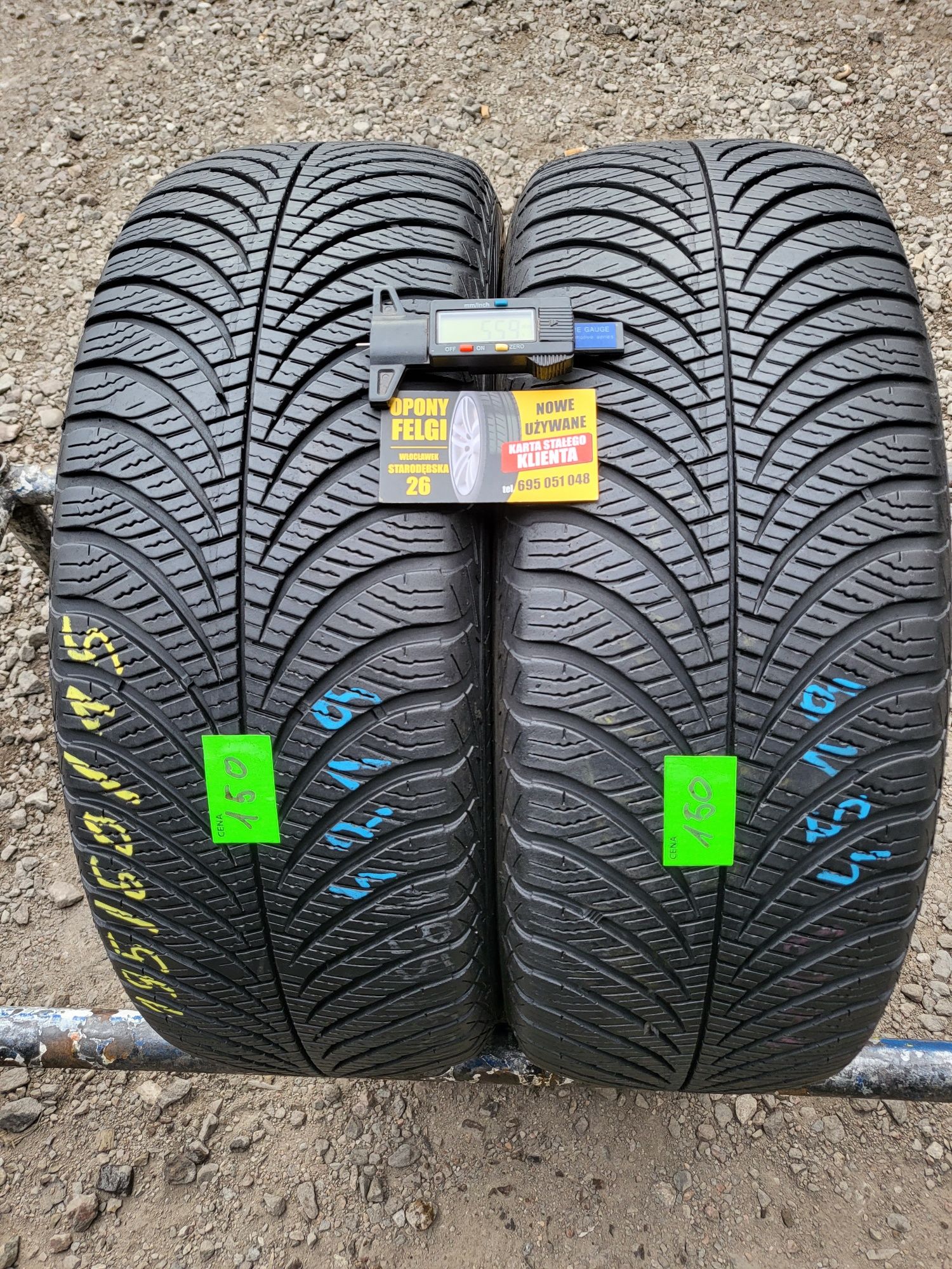 Opony caloroczne 195/60/15 Goodyear 4519r. Montaż Gratis! Wysyłka!