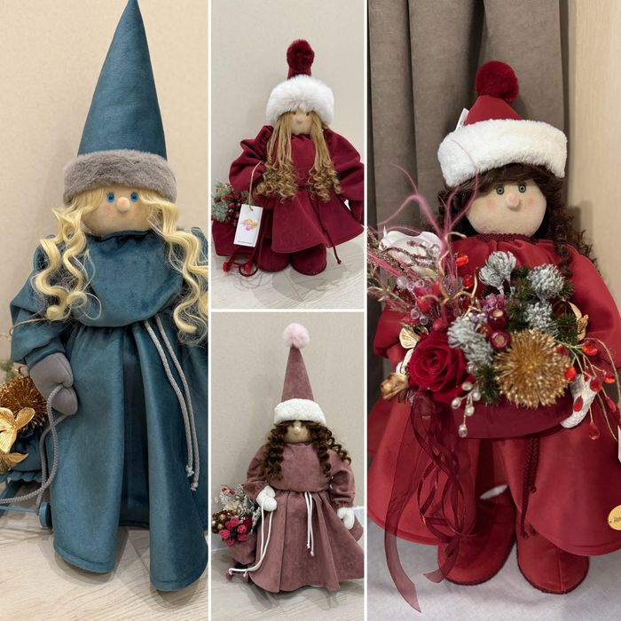 Новорічні гноми дівчатка. Ручна робота
