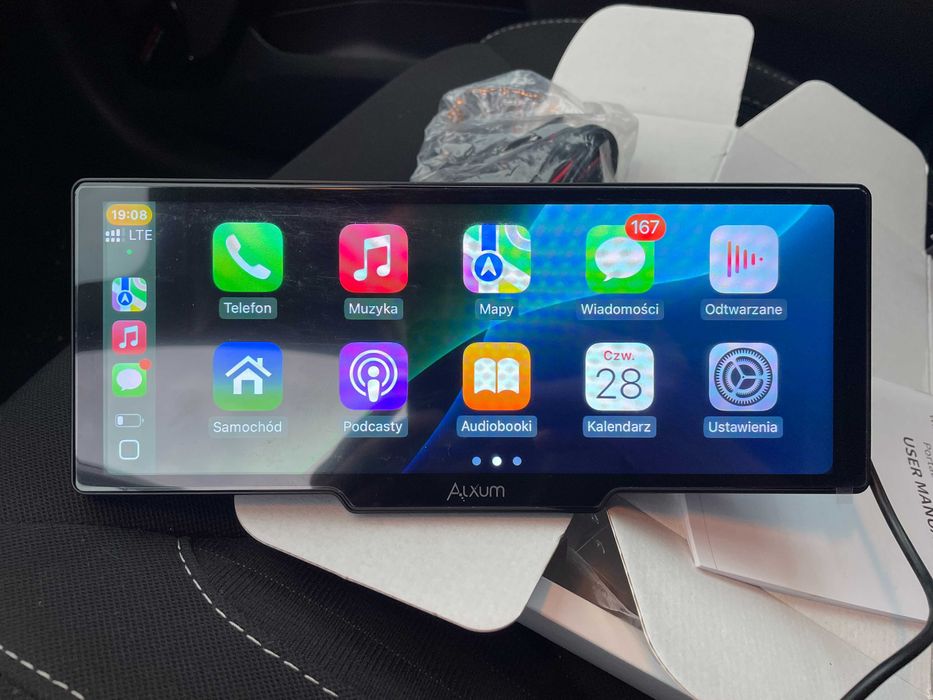 Radio Ekran Wyświetlacz Nawigacja CarPlay Android Auto Kamera cofania