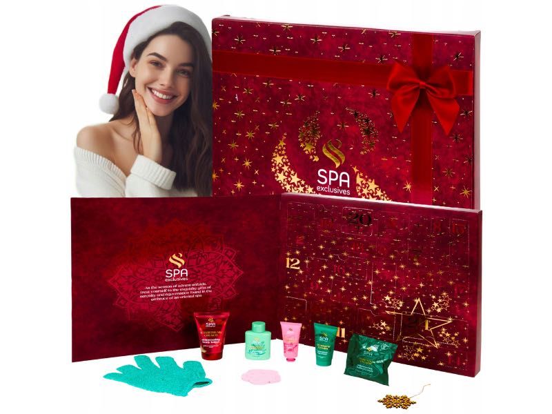 Kalendarz Adwentowy spa z kosmetykami ZESTAW URODA PREZENT DLA KOBIET