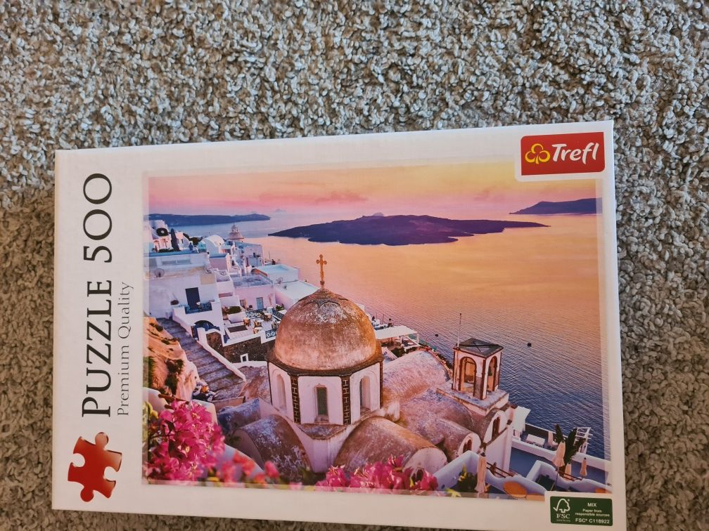 4  puzzles de 500, 1000 e 1500 peças