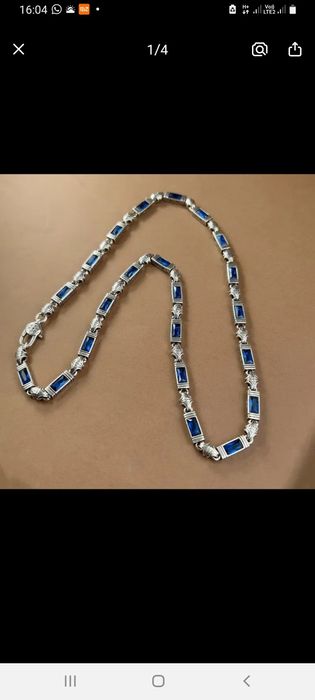 Браслет мужской серебро стерлинг с изумрудомру