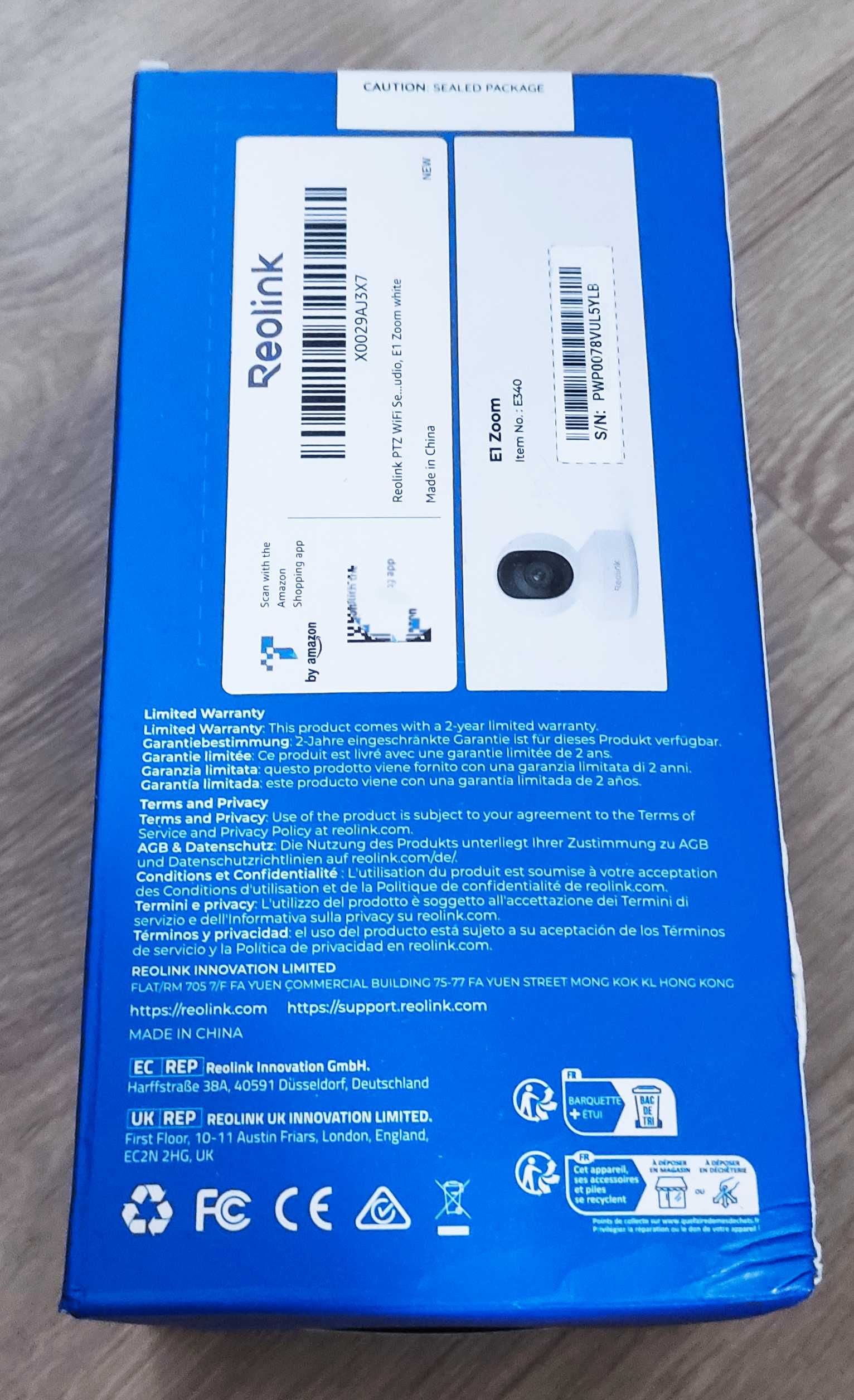 Kamera Reolink E1 Zoom E340 - NOWA -