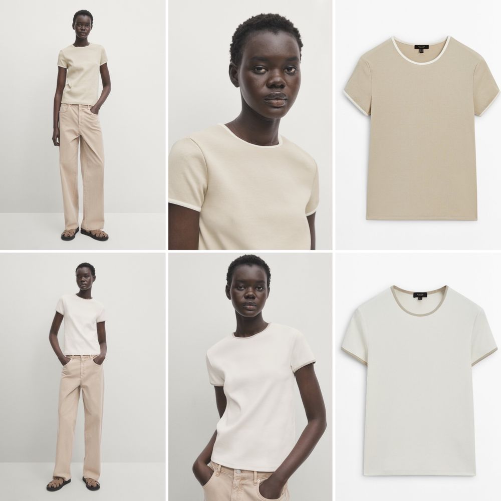 Футболка поло кофтина Massimo Dutti