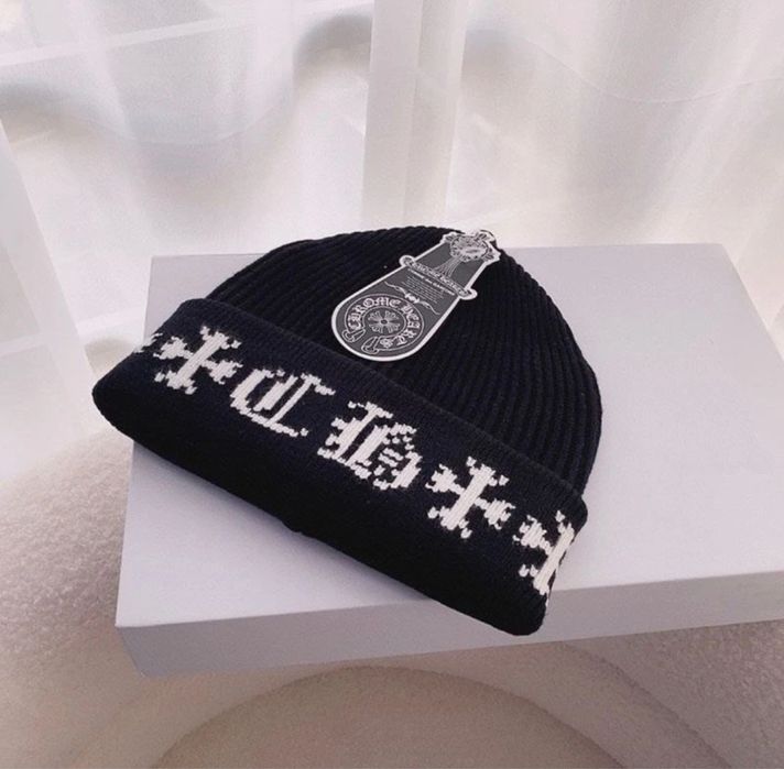 шапка хром хартс , chrome hearts , чорна