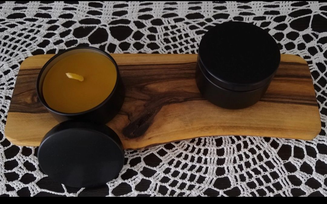 Świeca z wosku pszczelego 50 ml 2 szt