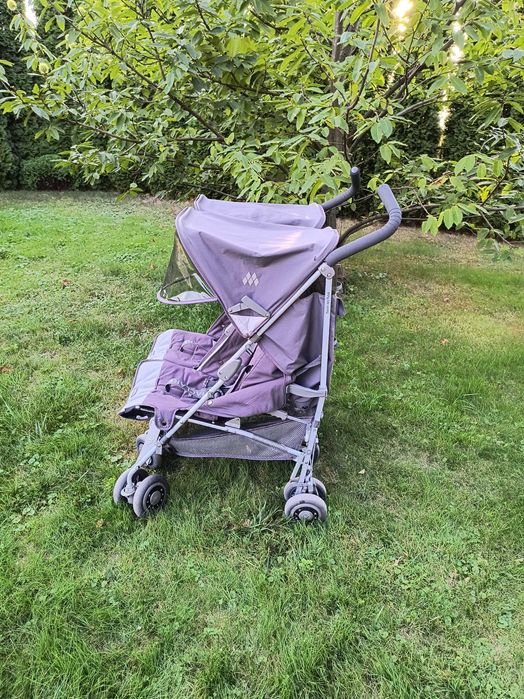 Wózek spacerówka Maclaren Twin Techno bliźniaki rok po roku