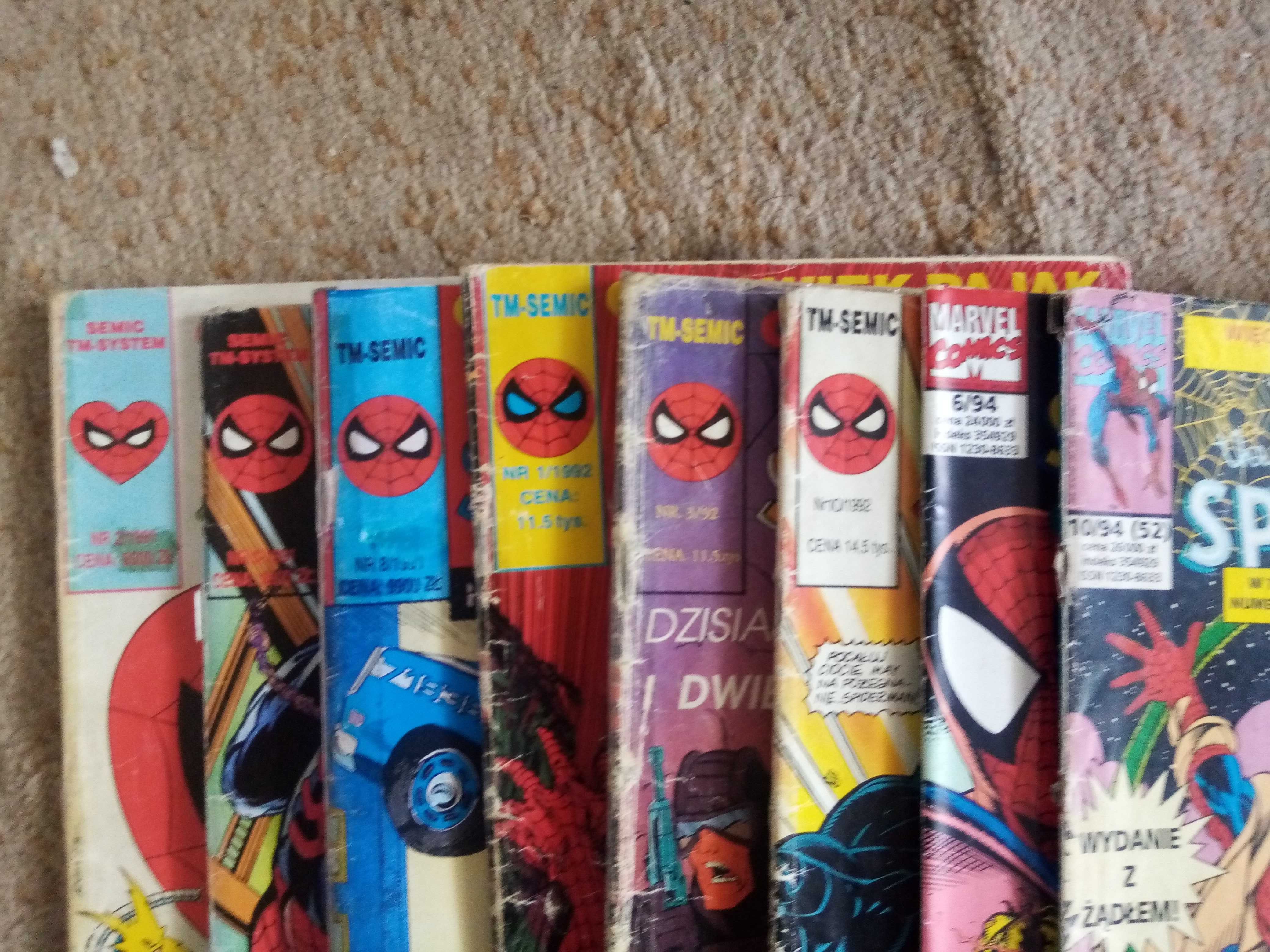 8 komiksów spiderman 1991 oraz 92 i 94