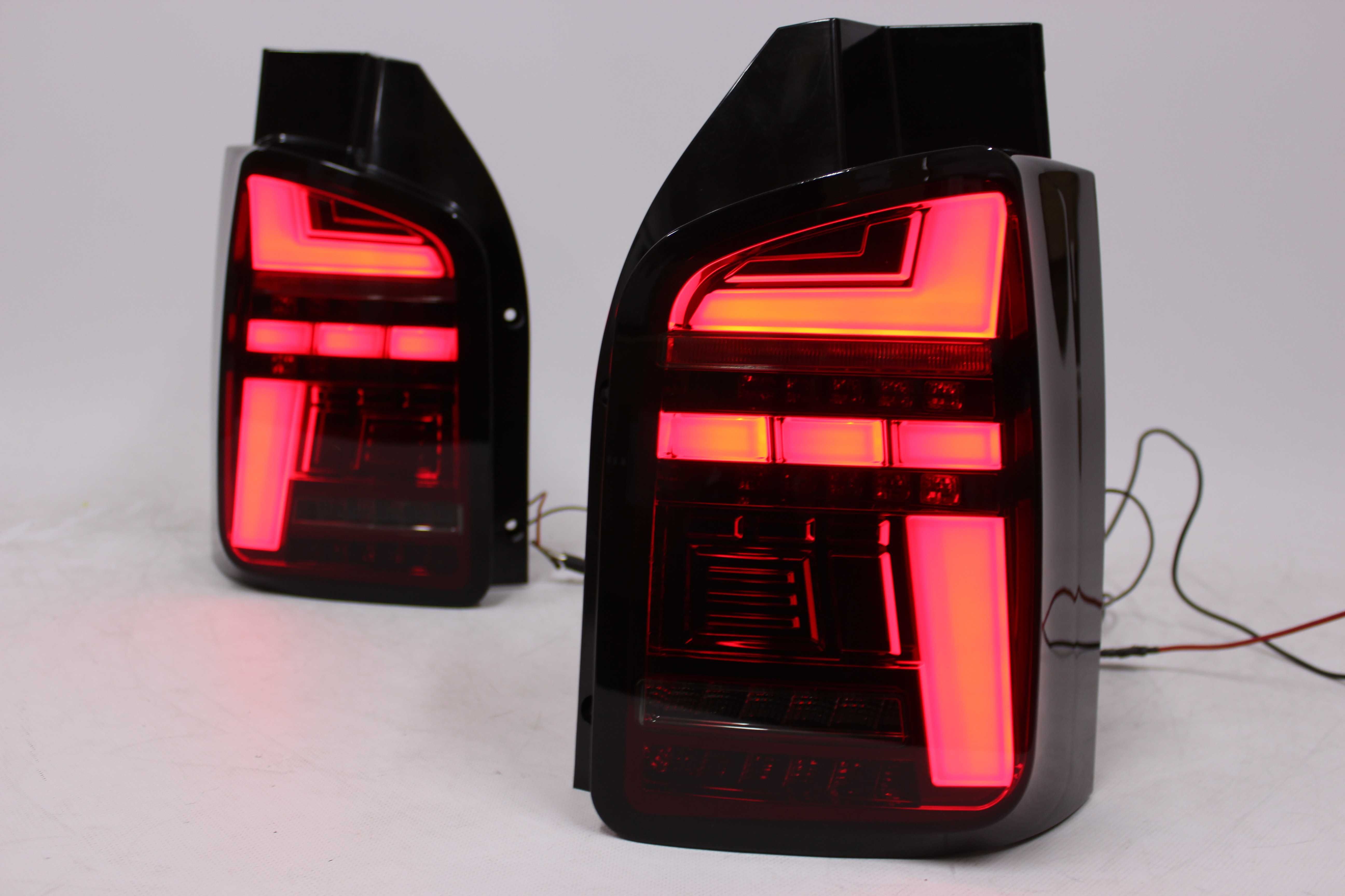 Lampy światła tył tylne VW T5 03-09 Drzwi RED SMOKE LED BAR Dynamiczne