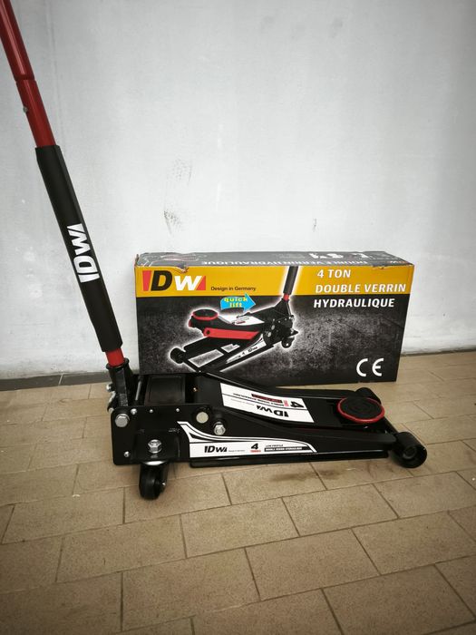 Macaco hidráulico de 4 toneladas pistão duplo rebaixado baixo perfil