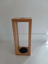 stojak na alkohol drewniany