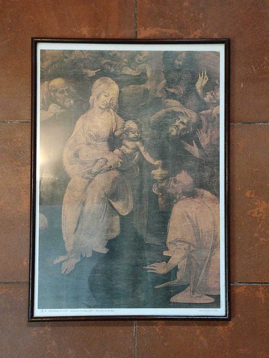 Quadro Impressão emoldurado Leonardo Da Vinci