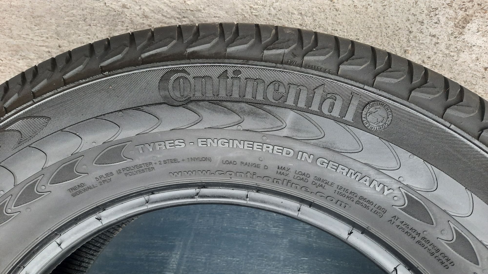 Continental 235/65 R16 C Vanco 2 bieżnik 8 mm