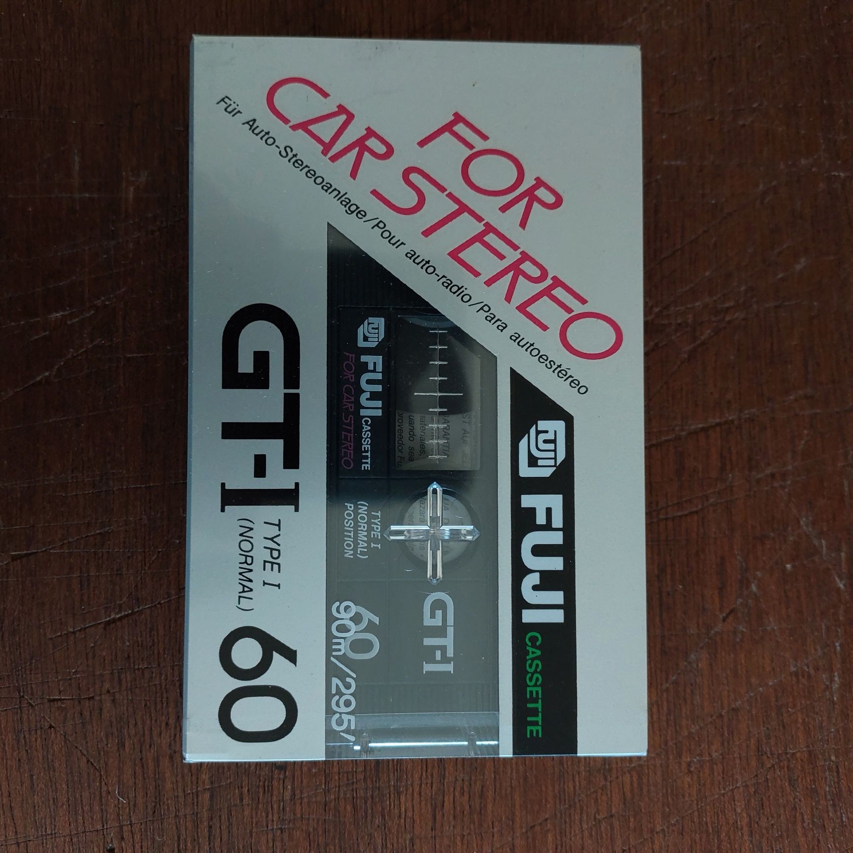 Cassetes audio novas seladas Fuji GT-I 60 pack de 7
