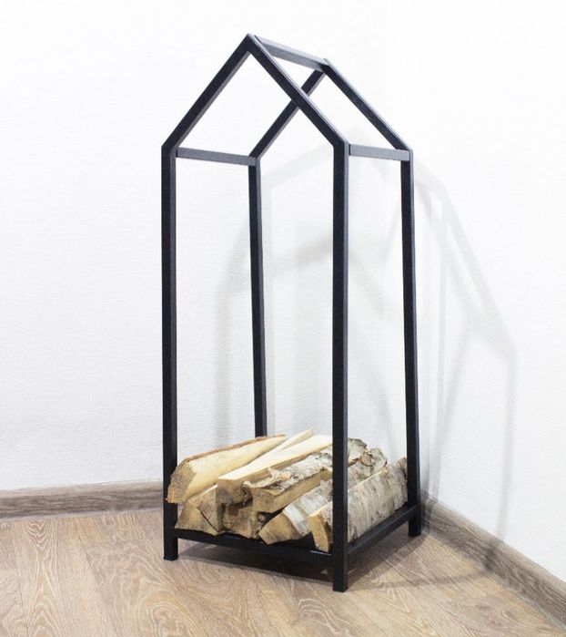 Дровница в стиле лофт, дровница из металла.