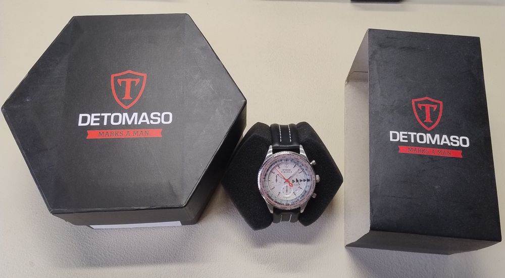 Годинник  Firenze Detomaso hronograph 10 atm, годинник хронограф Італі