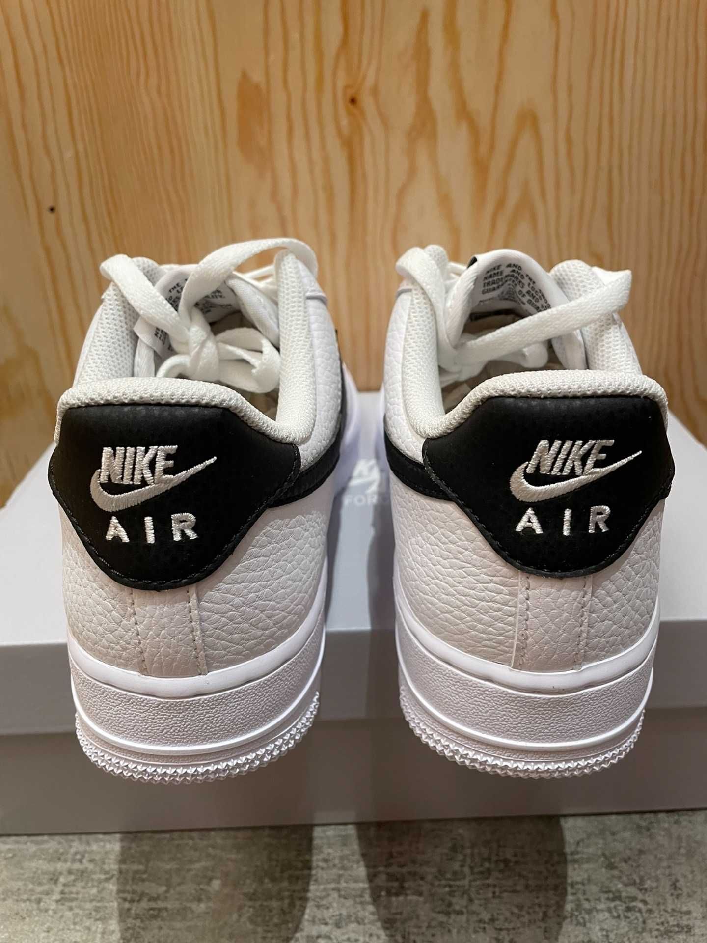 Nowe*Nike_Męskie_Air_Force1_White_Black*UnuseTrampki.45