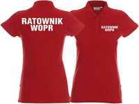 Koszulka Polo damska Ratownik Wopr czerwona (xxl)