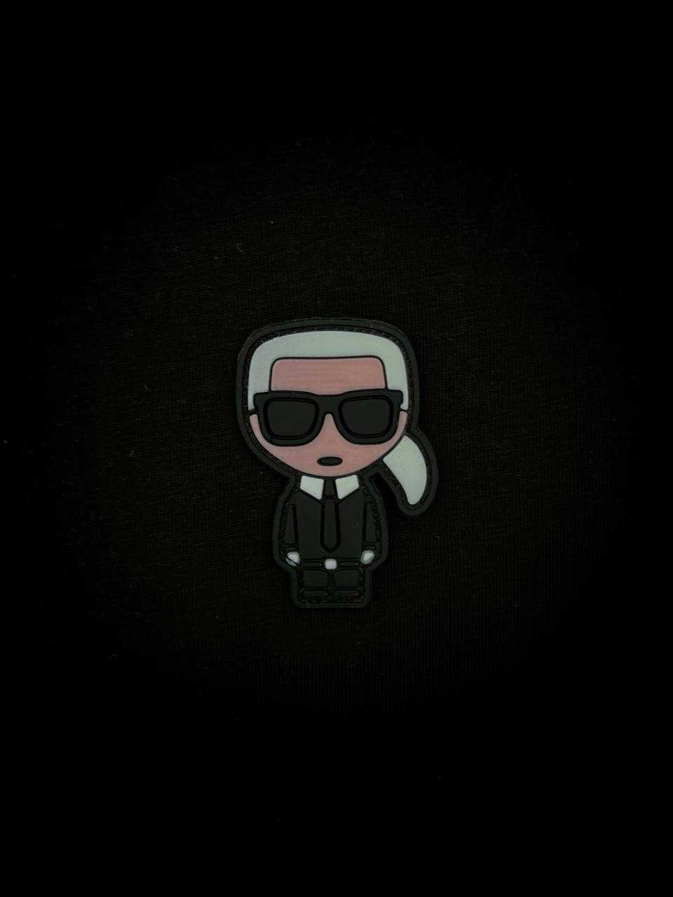 Футболка чоловіча чорного кольору KARL LAGERFELD