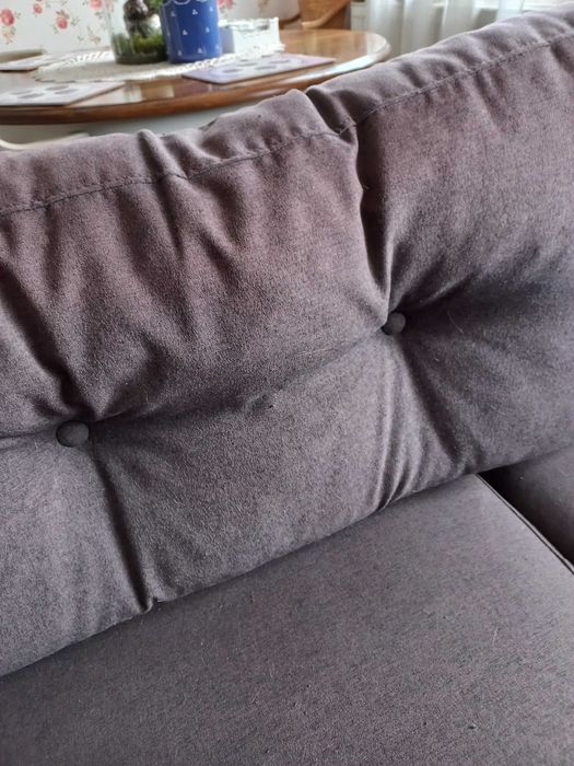 Kanapa sofa brązowa narożna