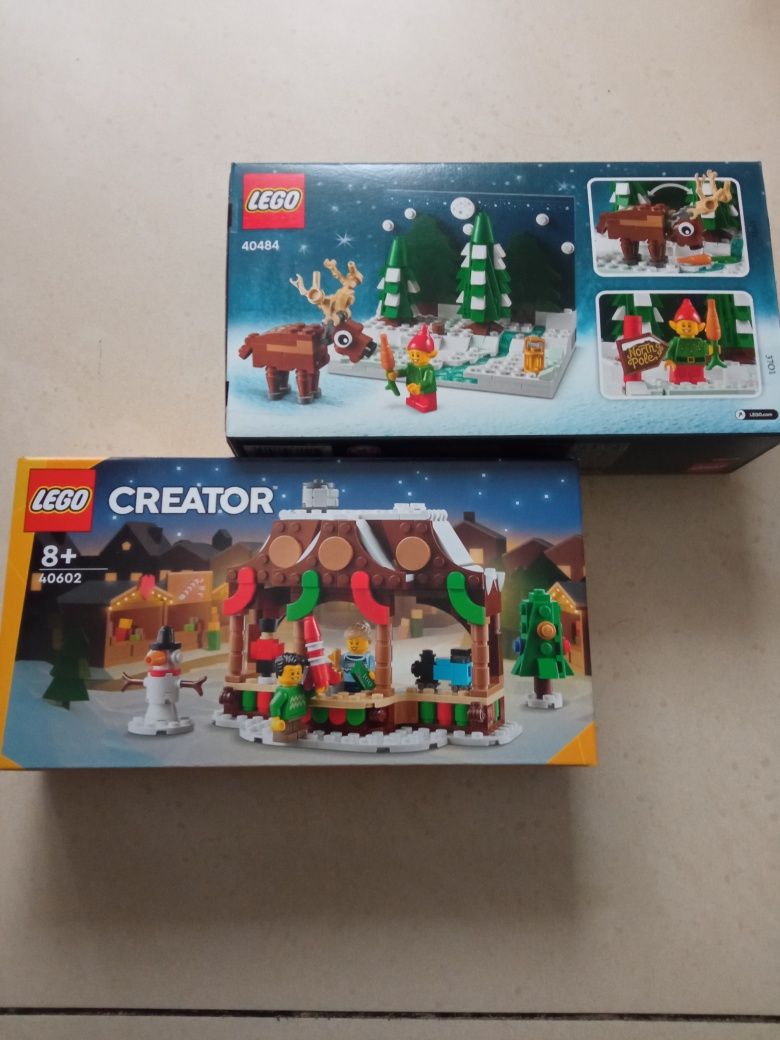 Nowe LEGO Creator 40602 Zimowe stoisko i LEGO 40484 Podwórko Świętego