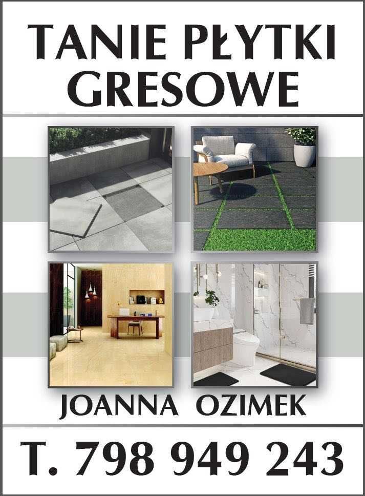 Płytki Tarasowe gresowe 60x60x20 Gres ogrodowy Płyty 2 cm GAT 1