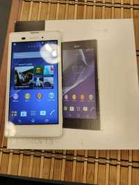 Telefon Sony Xperia T3 white D5103 używany, pęknięty ekran/rysa tani