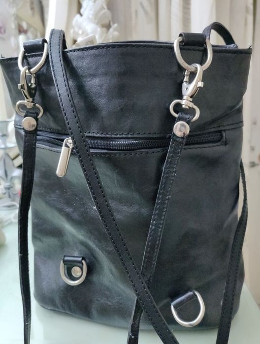 Элегантный рюкзак - сумка. Толстая телячья кожа.