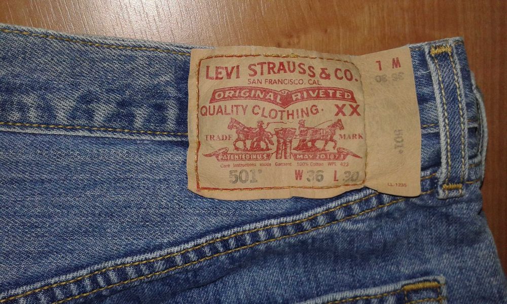 Super Jeans Spodnie Levis 501 W36 L30