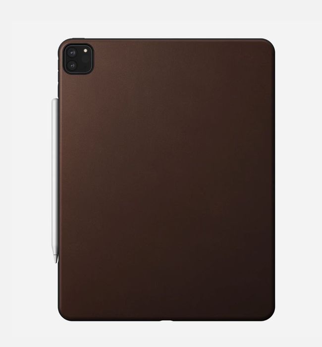 NOMAD Modern Case em pele genuína para iPad Pro 12.9 castanha. NOVA