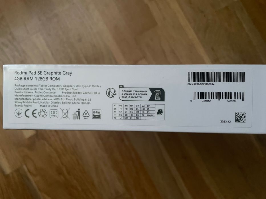 Планшет Redmi Pad SE 11’ 4/128гб