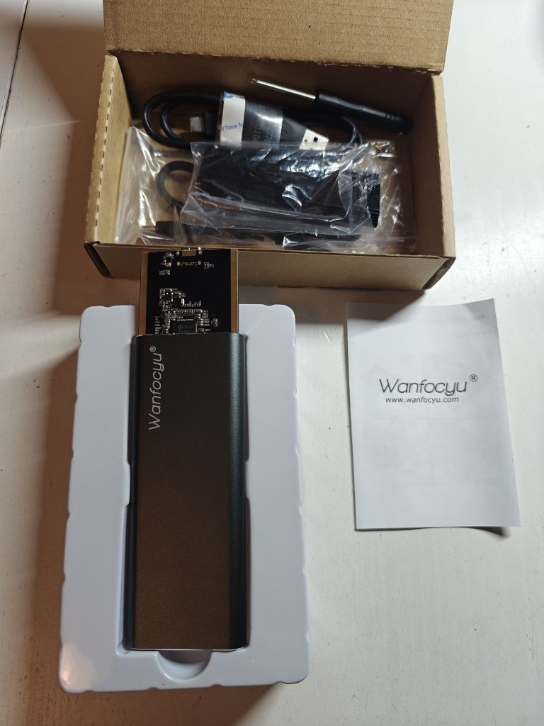 Adapter obudowa dysku SSD USB typ C M.2 NVMe B658