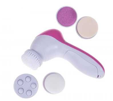 Szczoteczka do mycia twarzy peeling 5w1 masażer