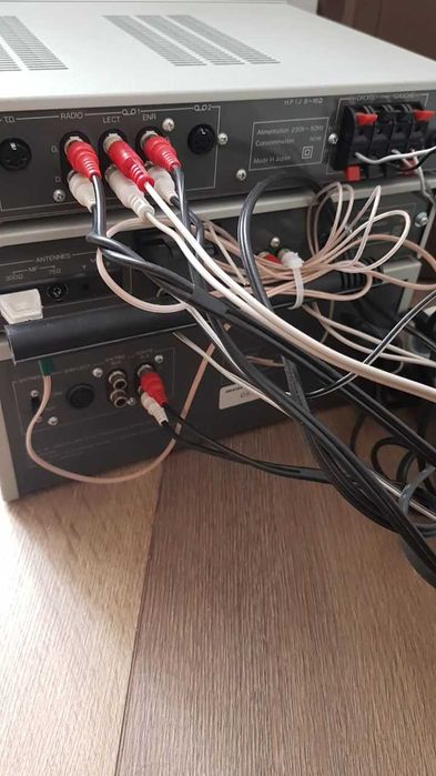 Pathe Marconi  Wzmacniacz Ampli +Radio+ Magnetofon kasetowy+2głośniki