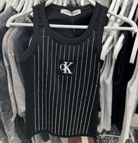 Майка футболка Calvin Klein біла та чорна
