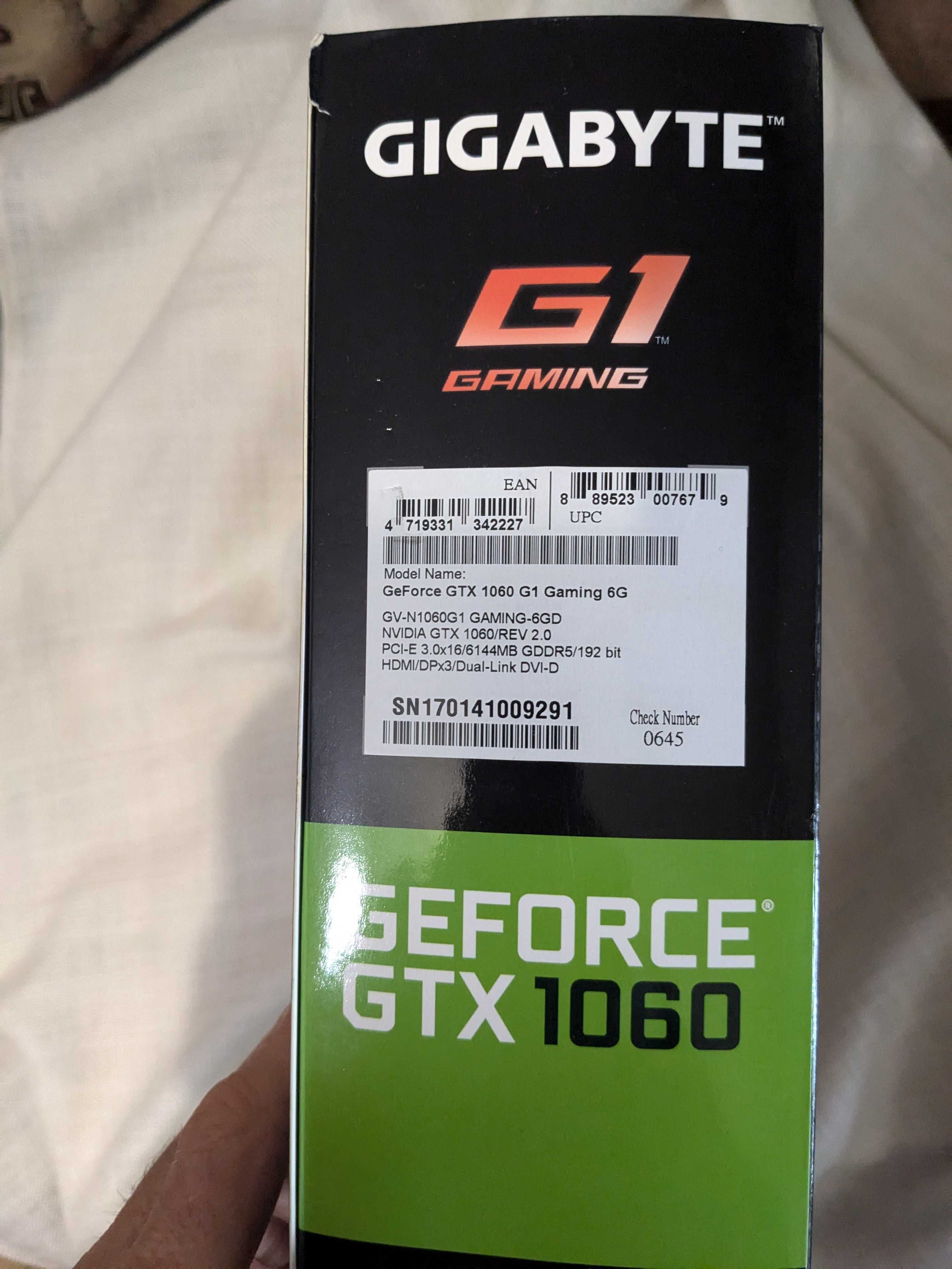 Відеокарта Gigabyte GTX 1060 6Gb Gaming G1