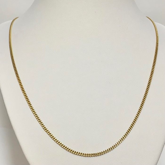 Złoty ŁAŃCUSZEK męski 18K 750 PANCERKA UnoAErre WŁOSKI 62cm