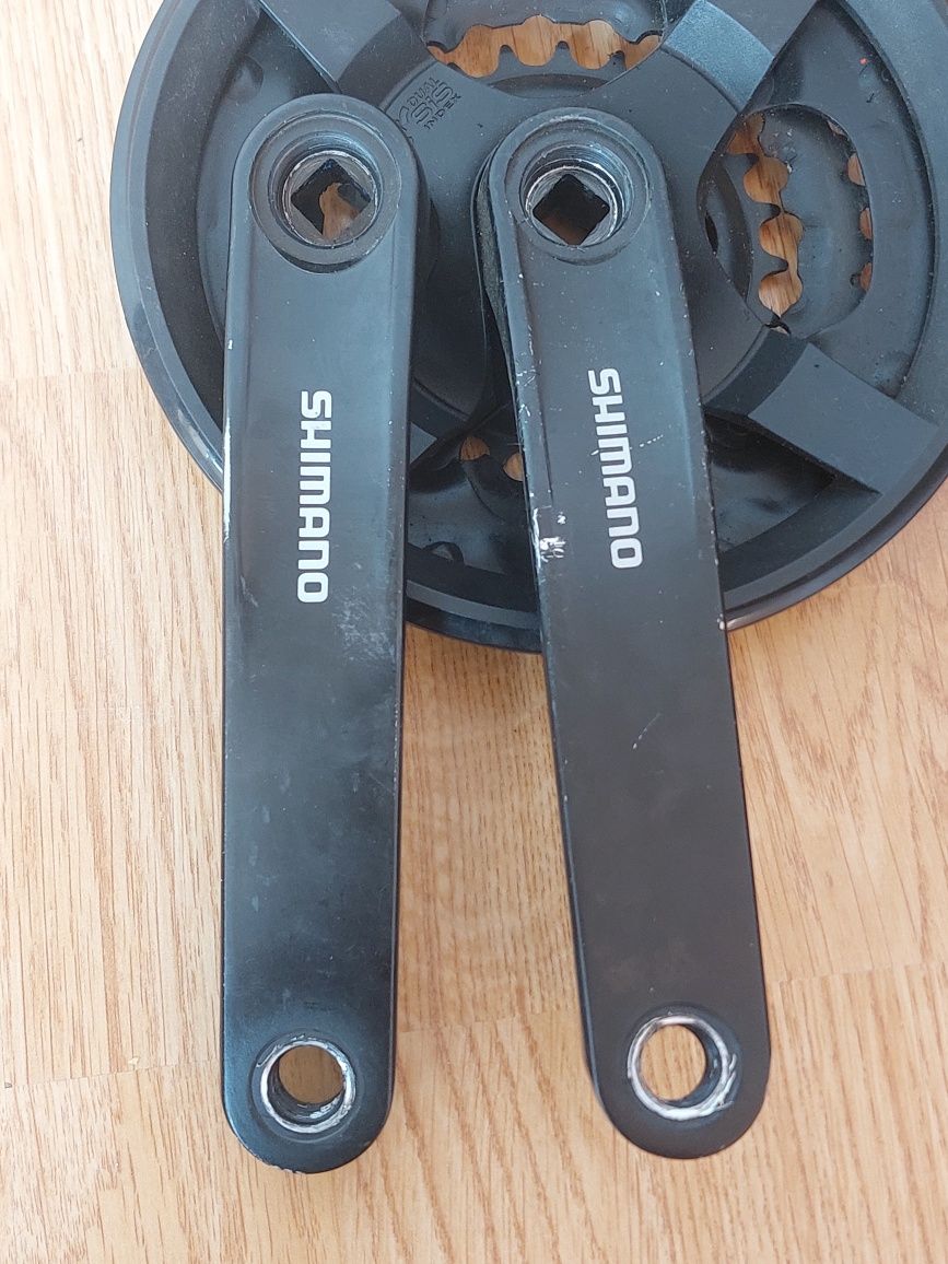 Шатуни Shimano FC-TY301 170mm квадрат, каретка, касета Shimano HG-500