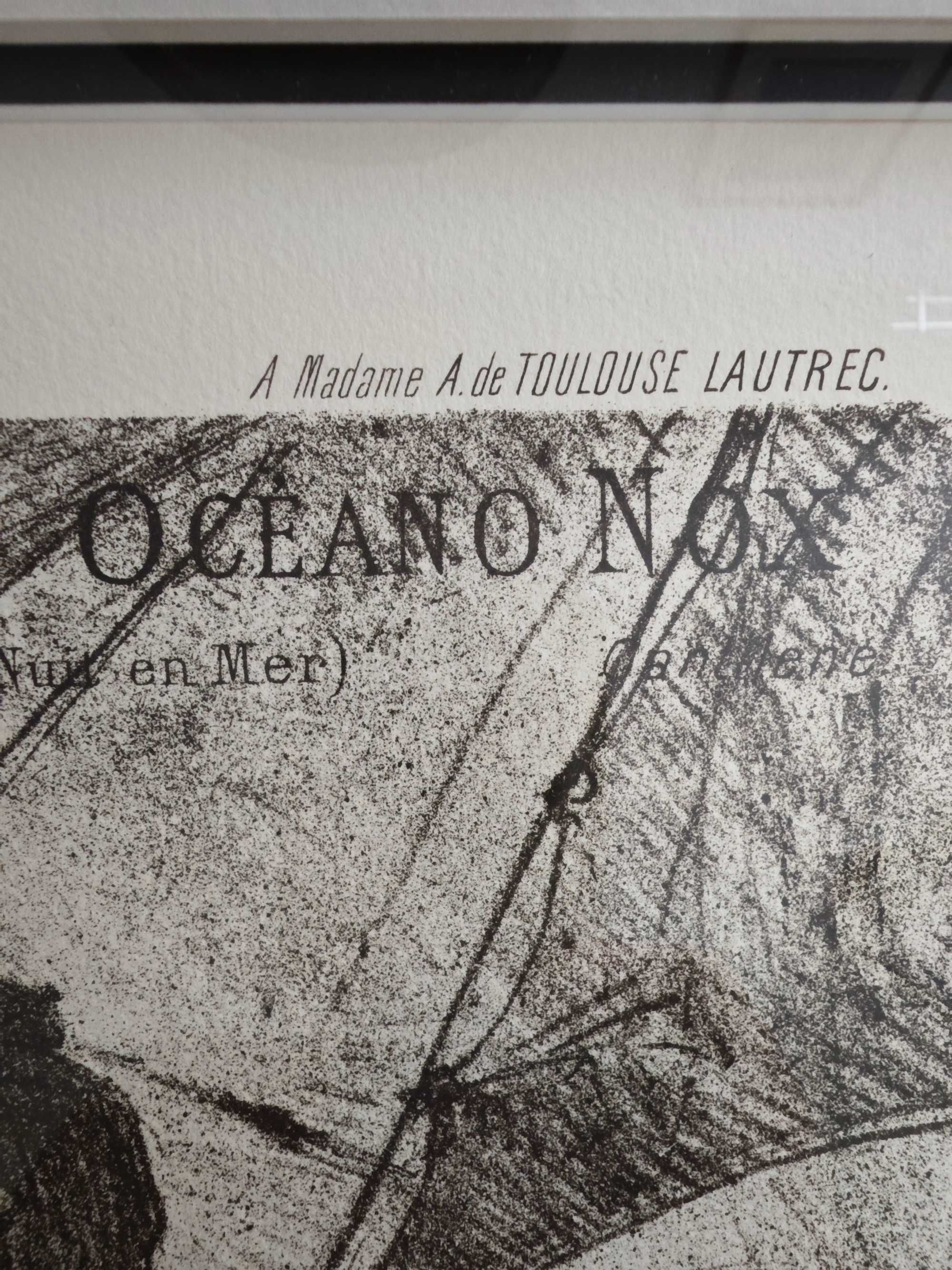 Henri de Toulouse-Lautrec Oceano Nox /Nuit en Mer orginalna litografia