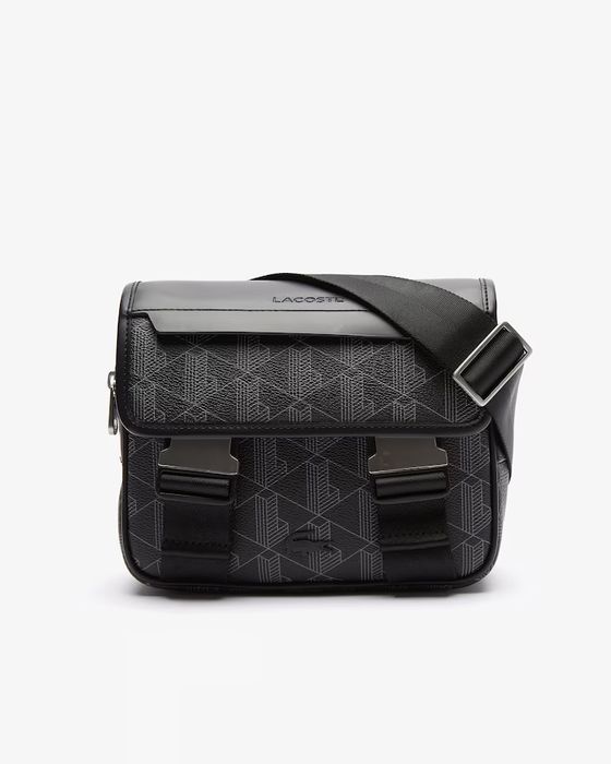 Сумка lacoste The Blend Clip Flap Satchel monogram оригінал