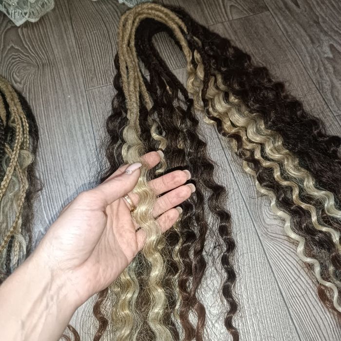 Комплект дреды,кудри,косы .