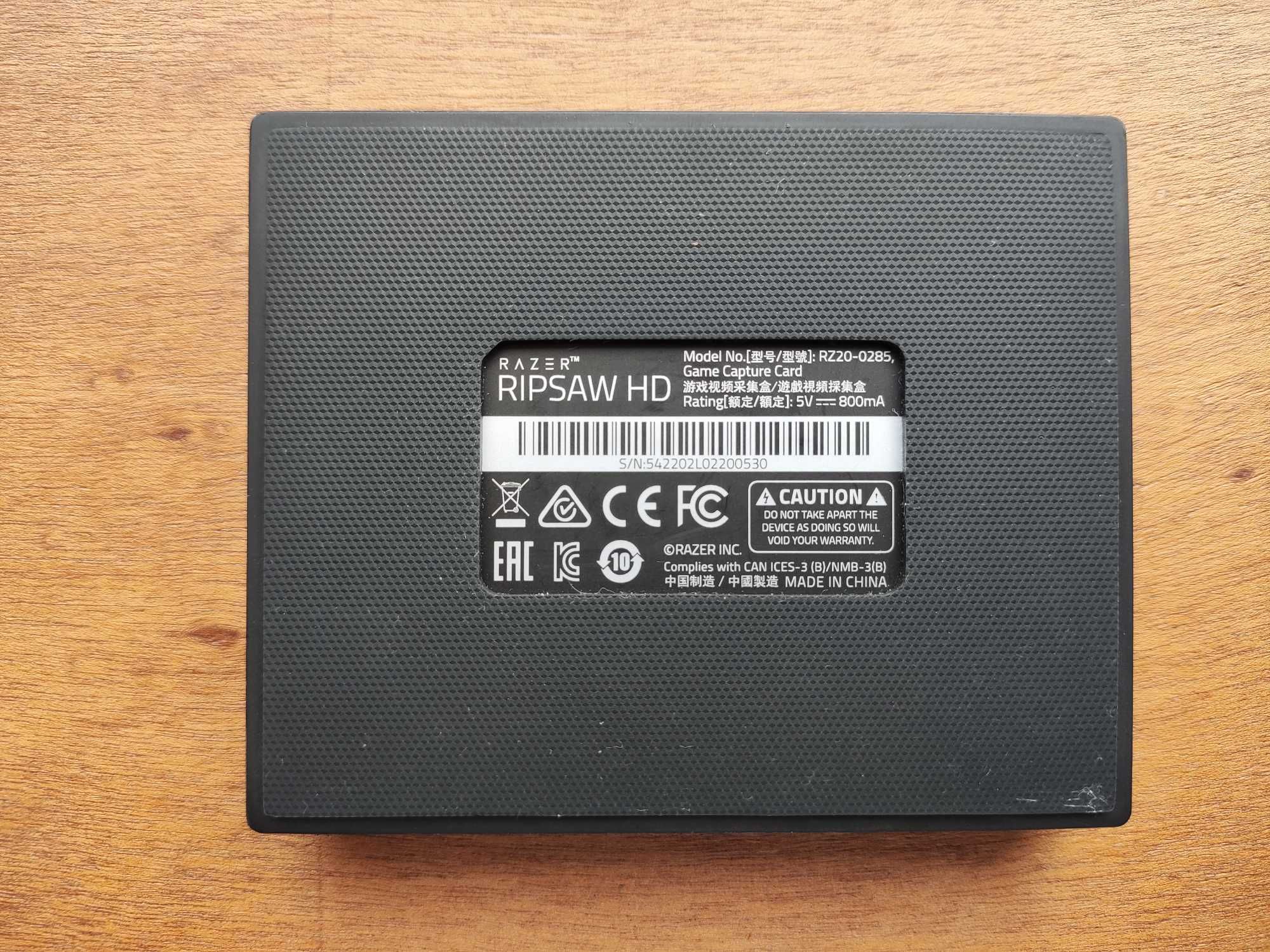 Placa de Captura de Vídeo Razer Ripsaw HD