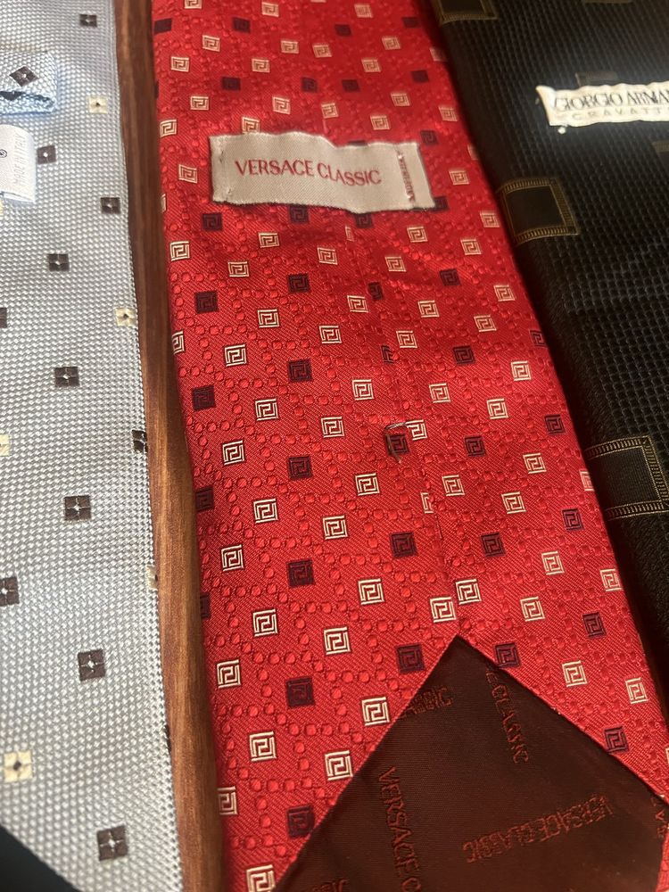 Armani, Valentino,PalZileri, Versace краватки 100%silk.