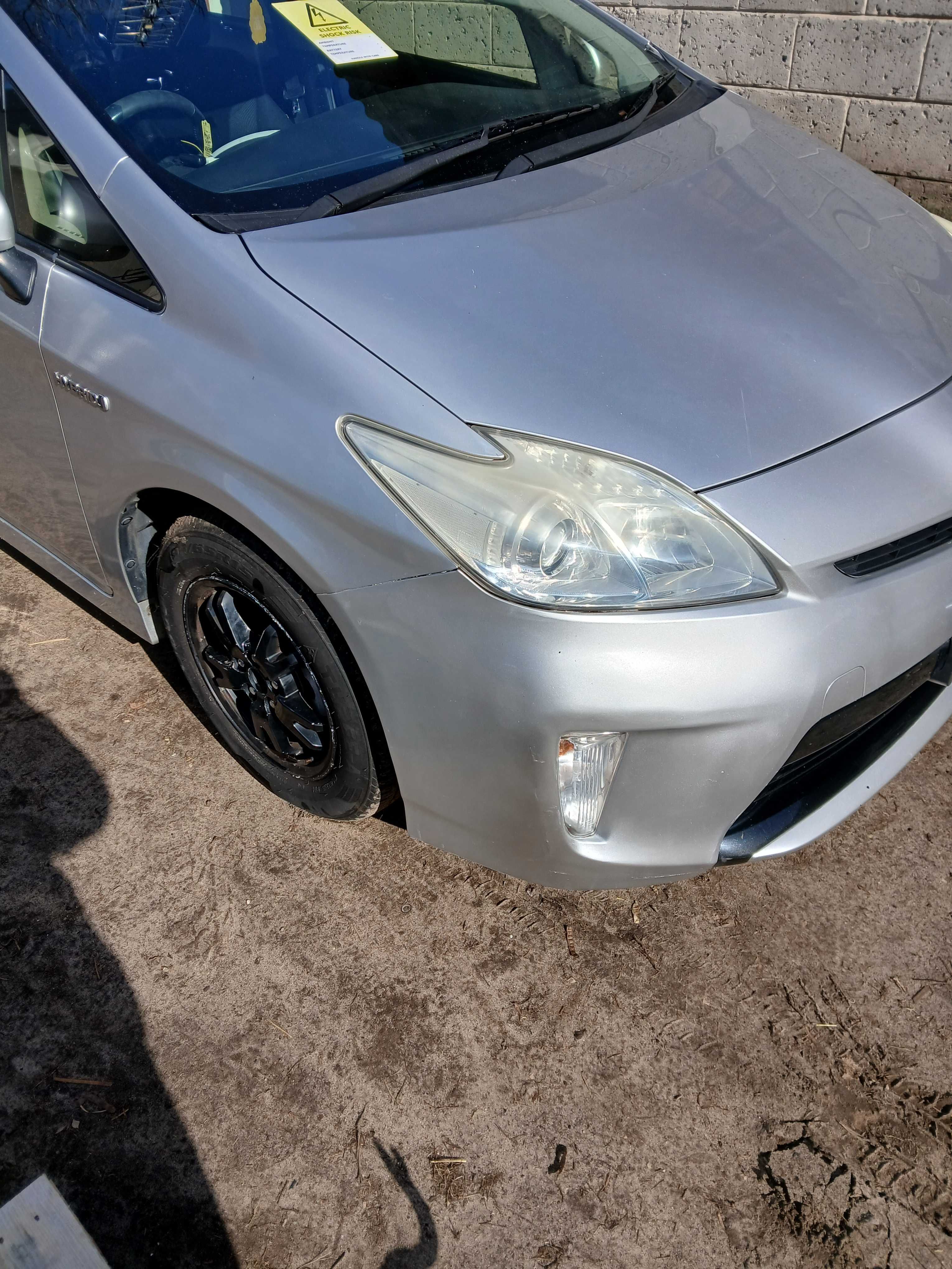 Zderzak maska blotniki lampy przod Toyota Prius 3 III Lift 1F7 13-15