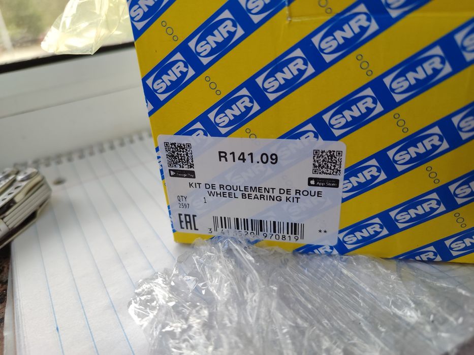 Підшипник колеса передній SNR R141.09 — FORD TRANSIT / TRANSIT TOURNEO