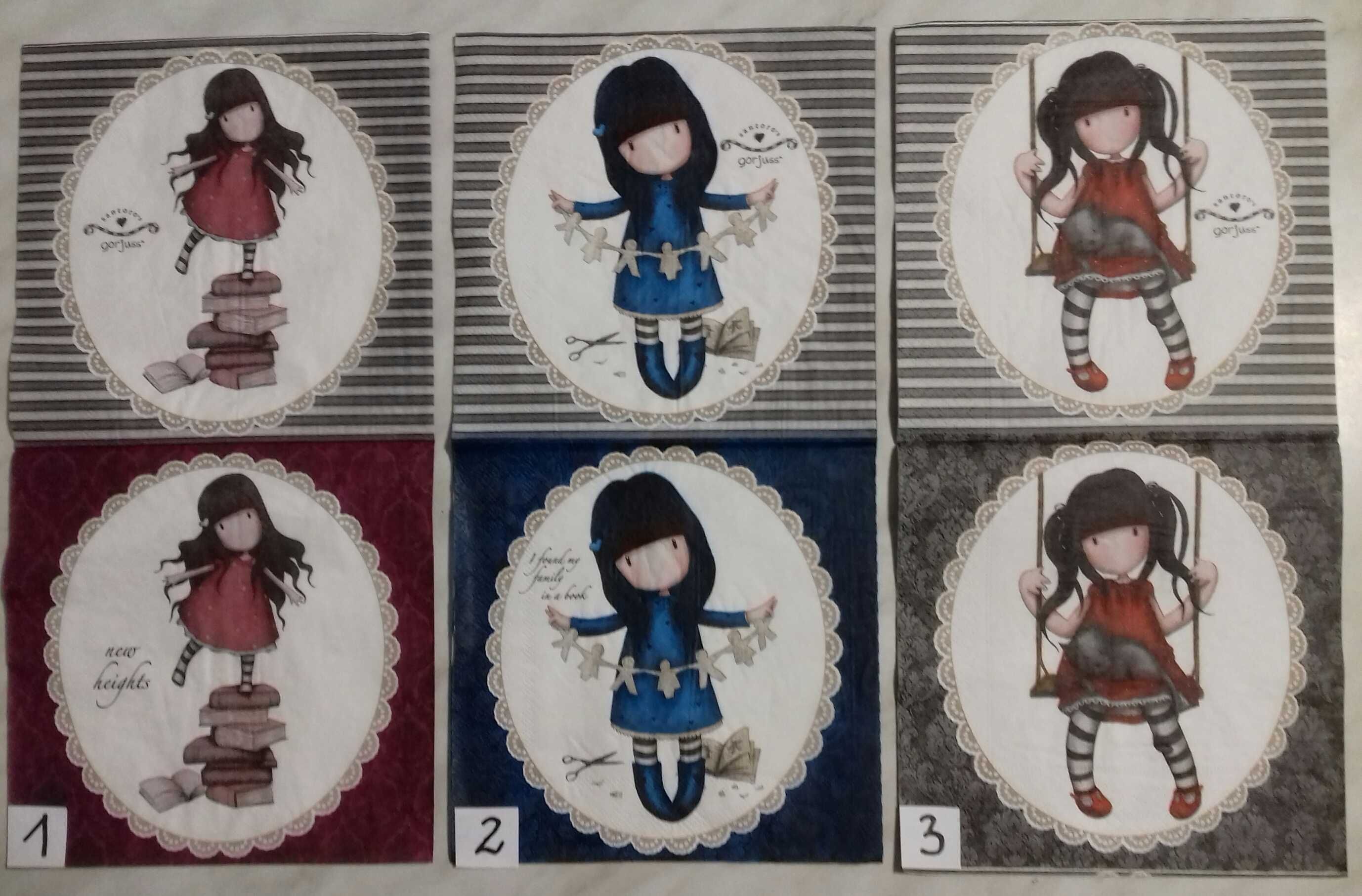 Serwetki decoupage dziecięce Gorjuss z dziewczynkami