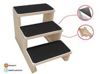 Schody schodki dla psa rampa podest 3 stopnie 30 cm, dla kota II u5