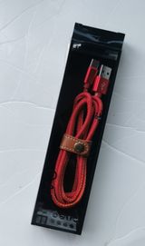 Kabel USB typ C w oplocie. 2.1A, 100cm