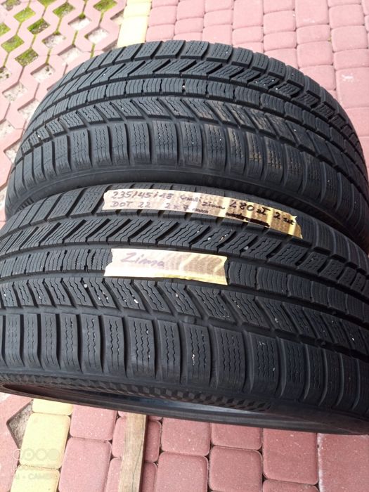 Dwie opony zimowe Continental 235/45/18