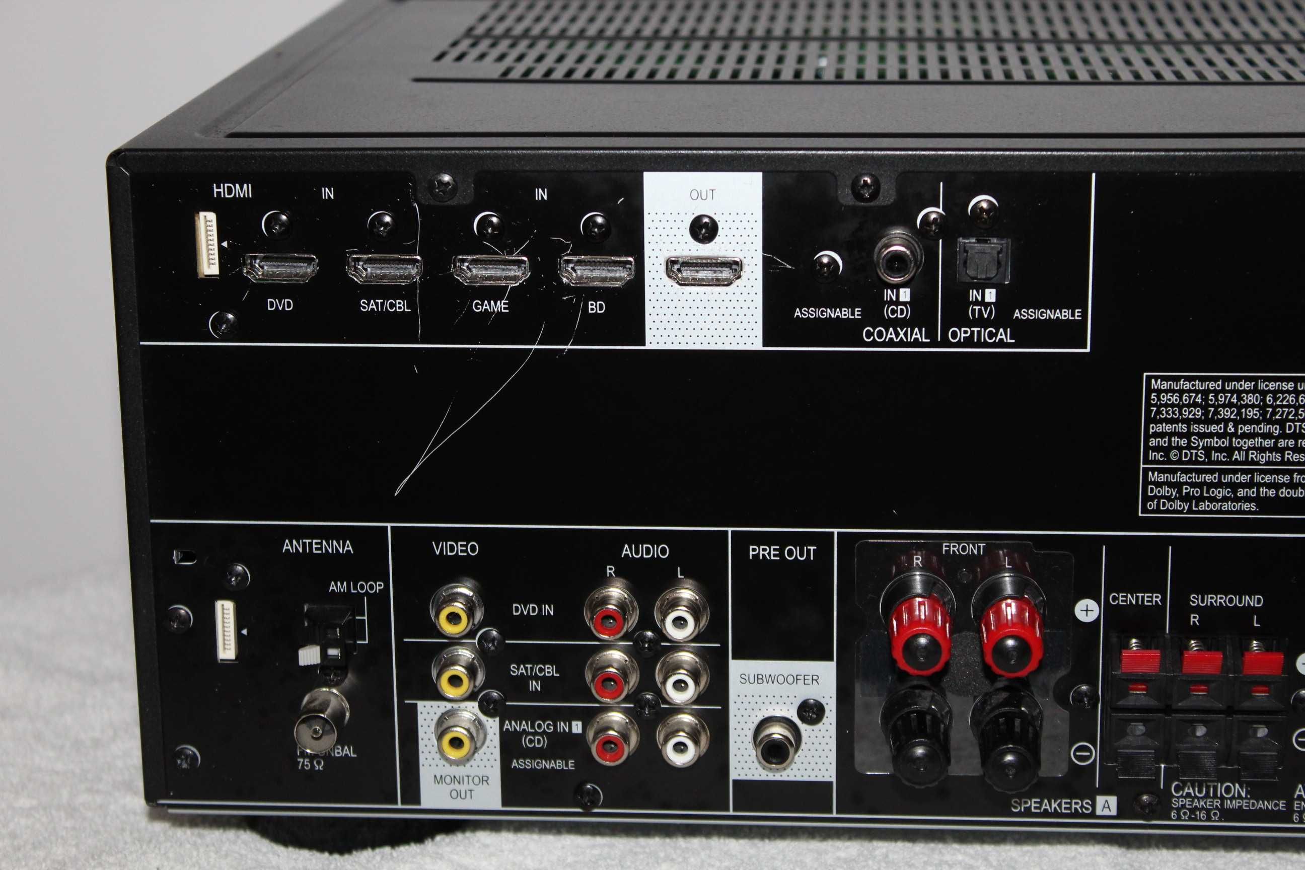 PIONEER VSX-323 Amplituner wzmacniacz kino domowe hdmi USB optyk Wysył